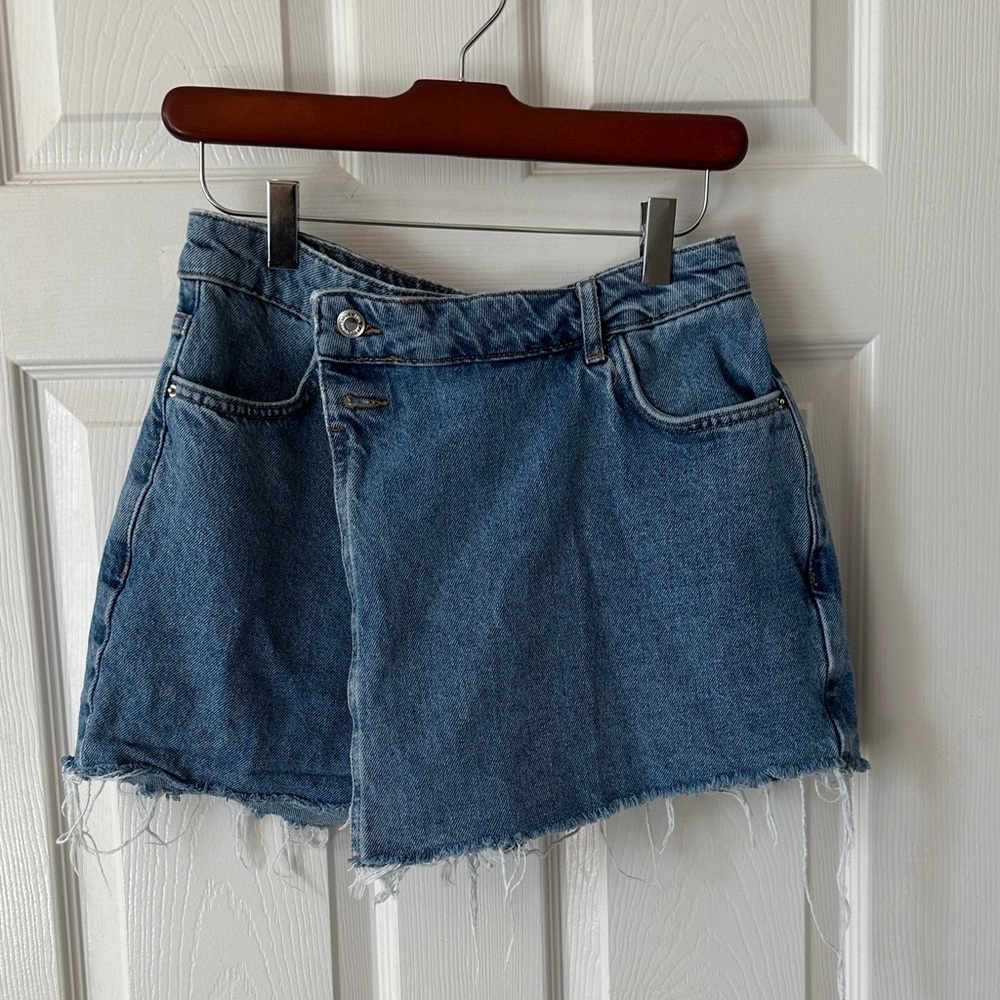 Zara Denim Blue Women's Skort Size M